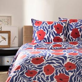 Lenjerie de pat Vallmo, Homla, 200x220 cm, bumbac, multicolor