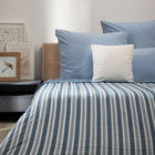 Cuvertura de pat Modern Hamptons, Homla, 200x220 cm, poliester, alb/albastru