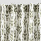 Draperie Ranza, Homla, 140x250 cm, bumbac/poliester, alb/verde