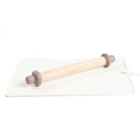 Set pentru copt Easy Bake, Homla, 49x40 cm, bambus/silicon/plastic, crem/maro