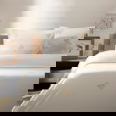 Lenjerie de pat Imbro, Homla, 200x220 cm, bumbac, bej