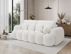 Canapea extensibila 3 locuri ELTAP, Cotonn, 256x119x105 cm, lemn/poliester, alb
