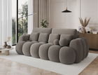 Canapea extensibila 3 locuri ELTAP, Cotonn, 256x119x105 cm, lemn/poliester, maro