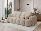 Canapea extensibila 3 locuri ELTAP, Cotonn, 256x119x105 cm, lemn/poliester, bej