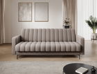 Canapea extensibila 3 locuri ELTAP, Roneyy, 212x89x86 cm, lemn/poliester, bej inchis