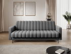 Canapea extensibila 3 locuri ELTAP, Roneyy, 212x89x86 cm, lemn/poliester, gri inchis