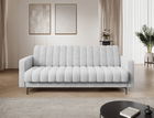 Canapea extensibila 3 locuri ELTAP, Roneyy, 212x89x86 cm, lemn/poliester, gri deschis