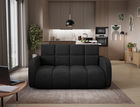 Canapea extensibila 3 locuri ELTAP, Deverio, 154x103x83 cm, lemn/poliester, negru