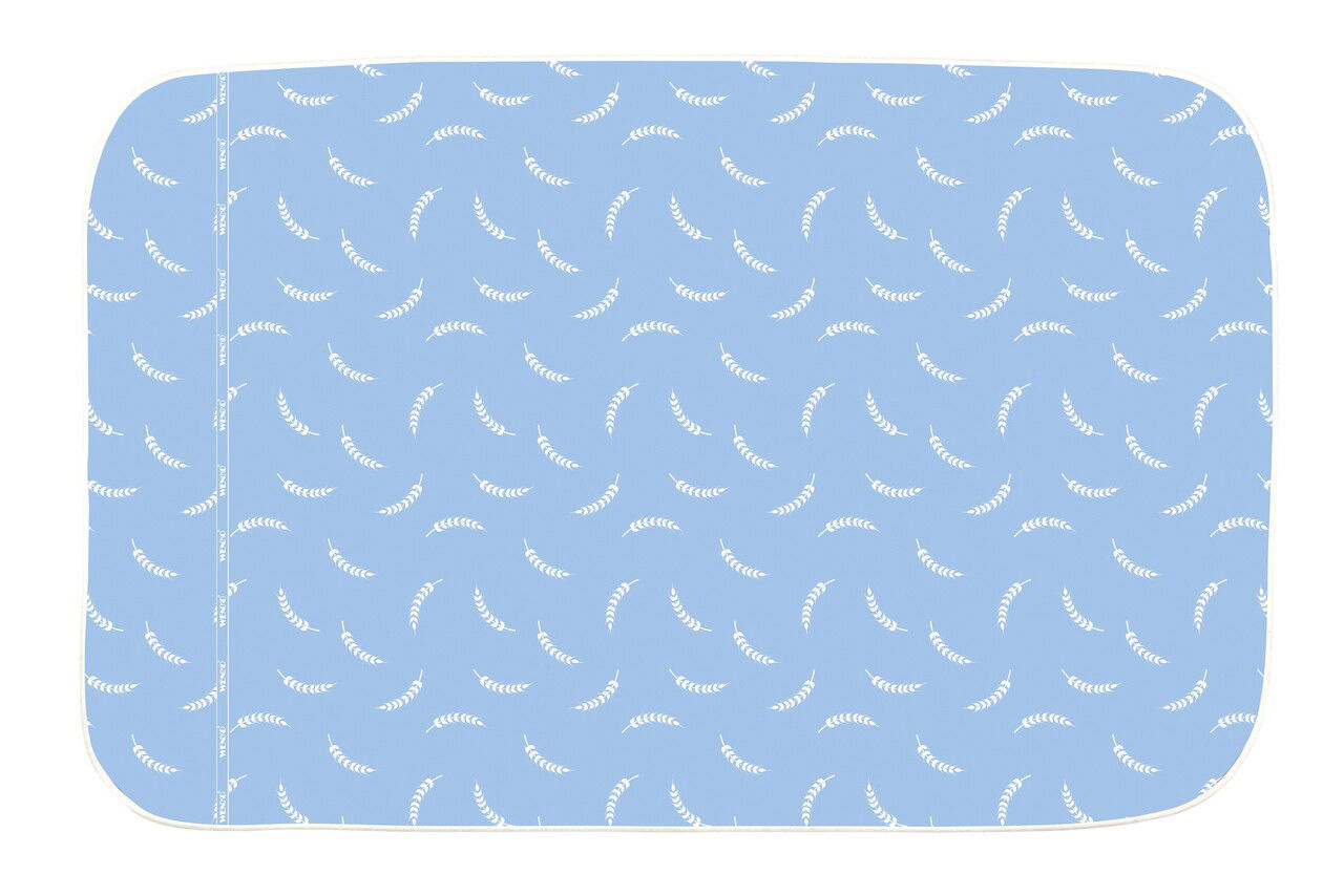 Patura pentru calcat Air Comfort, Wenko, 130x65 cm, bumbac, albastru/alb