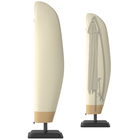 Outsunny Husă pentru Umbrelă de Grădină Impermeabilă cu Fermoar si Șnur din Țesătură, 220x56x56 cm, Bej și Cafeniu | Aosom Romania