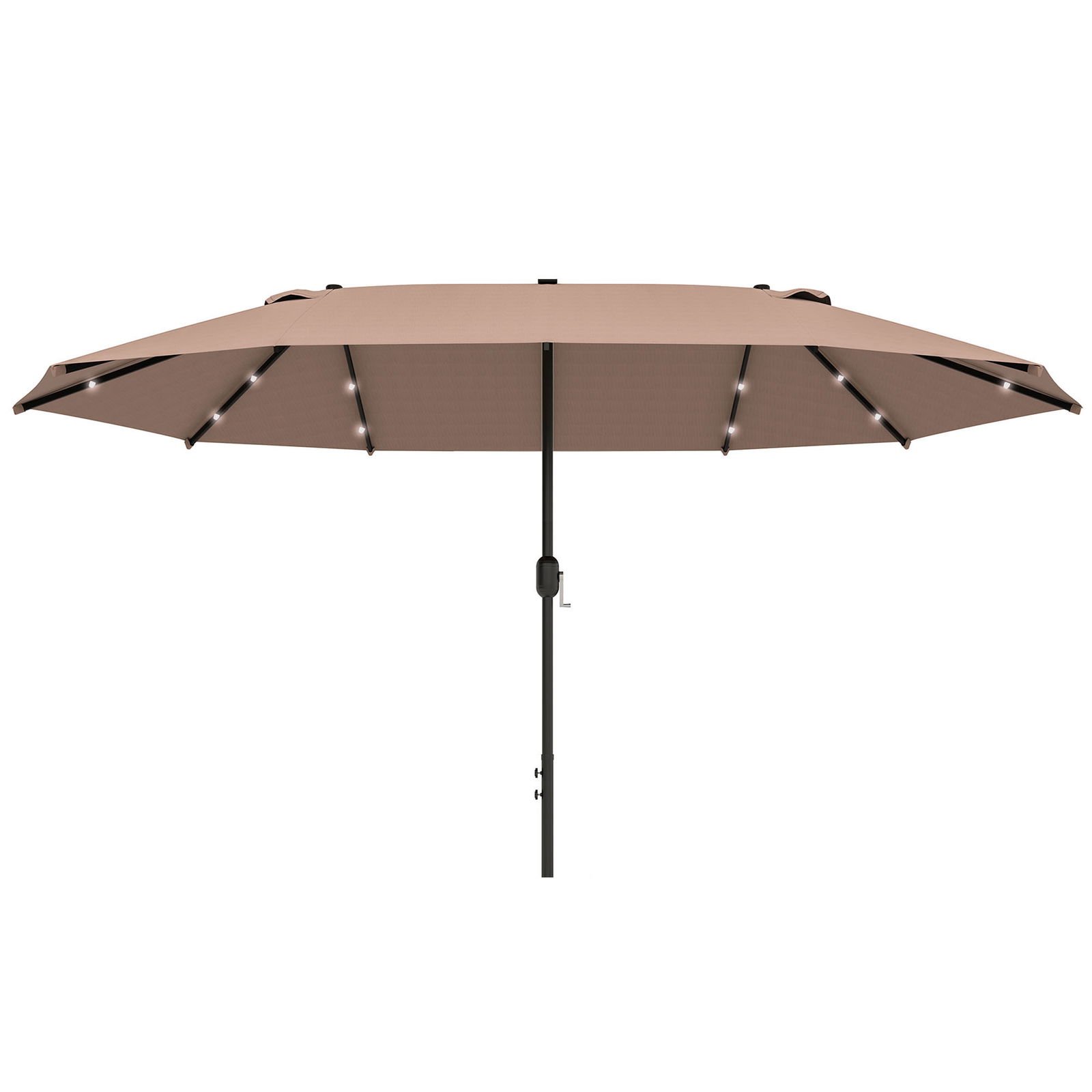 Outsunny Parasolar Oval Khaki 440 x 260 cm | Aosom Romania
