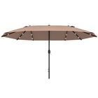 Outsunny Parasolar Oval Khaki 440 x 260 cm | Aosom Romania
