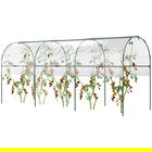 Outsunny Seră de grădină seră pentru roșii 4 arcuri din oțel pânză din PVC 4 x 1,23 x 1,71 m verde | Aosom Romania