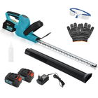 Outsunny Taietor de gard viu electric cu 2 baterii 3 AH si incarcator 0,8A, lungime de taiere 51 cm, 86 x 17 x 17 cm, albastru | Aosom Romania