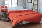 Patura Double, Pom Pom - Tile Red, Dolce Bonita Home, 60% bumbac/30% acril/10% poliester