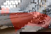 Patura Single, Pom Pom - Tile Red, Dolce Bonita Home, 60% bumbac/30% acril/10% poliester