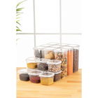 Set recipiente depozitare, Fremont, 964FRM5382, Plastic , Dimensiune: 10 x 10 x 9,5 cm/ 550 ml (9 bucăți), Alb