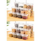 Set recipiente depozitare, Fremont, 964FRM5378, Plastic , Dimensiune: 10 x 10 x 9,5 cm/ 550 ml (8 bucăți), Alb