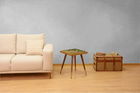 Taburet, Qunef, Felice Halka Pouffe 60, 40x60 cm, Cadru: 100% MDF, Roz pudra