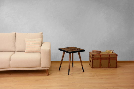 Taburet, Qunef, Ceremony Koltuk Pouffe, 50x120 cm, Cadru: 100% MDF, Crem