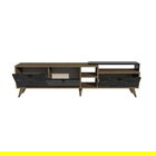 Set de scaune, Beckley, Rubi, MDF , Gri/Negru