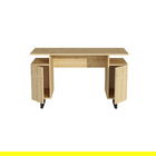 Set de scaune, Beckley, Rubi, MDF , Gri/Negru