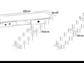 Set de scaune, Beckley, Rubi, MDF , Galben/Negru
