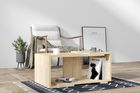 Corp biblioteca, Caliente, Mona, 80x152x30 cm, GEAM SECURIZAT, Negru
