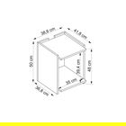 Masuta, Arnetti, Viper, 38.6x41.8x50 cm, PAL, Safir / Antracit
