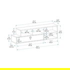Comoda TV, Arnetti, Duru, PAL, Nuc deschis / Antracit