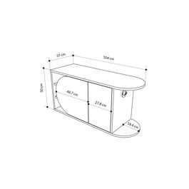 Pantofar, Decortie, Nova Shoe Bench, 104x50x37 cm, PAL, Stejar / Alb
