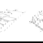 Pantofar, Decortie, Filux Bench, 120.3x51x40.5 cm, PAL, Antracit