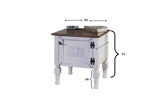 Noptiera, Ephelia, Ada Nightstand, 50x40x52 cm, MDF , Negru