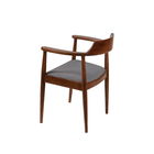 Scaun, Fairfax, Albero43, 62x44x80 cm, Lemn masiv , Nuc / Negru / Alb