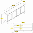 Consola, Hommy Craft, Lyon 81, 180x81x35 cm, PAL, Atlas / Nuc