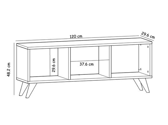 Comoda TV, Inarch, Tina, 120x48.2x29.6 cm, PAL, Maro