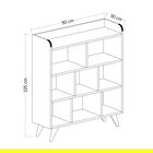 Corp biblioteca, Inarch, Florida, 90x105x30 cm, PAL, Alb