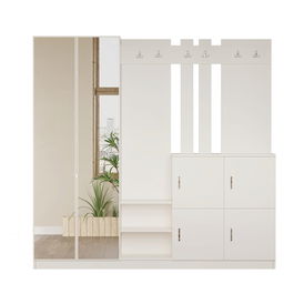 Cuier de perete, Locelso, Dd9-W, 187.2x180x37.5 cm, PAL, Alb