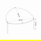 Masuta de cafea, Minerva, Lenny, 90x40x89 cm, PAL, Antracit