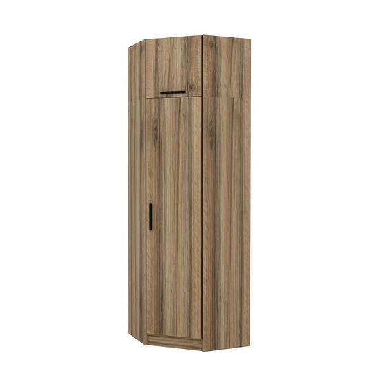 Dulap pentru haine, Minerva, Kale Oak, 74x255x52 cm, PAL, Stejar