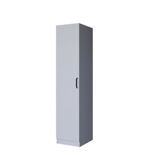 Dulap pentru haine, Miwood, Yaman 1 Door, 40x182x47 cm, PAL, Alb