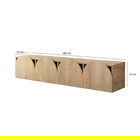Comoda TV, Neostill, Mesta, 180x35x35 cm, Cadru: PAL MELAMINAT 100%., Stejar