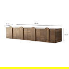 Comoda TV, Neostill, New Line, 180x35x35 cm, Cadru: PAL MELAMINAT 100%., Maro