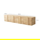 Comoda TV, Neostill, New Line -Sapphire Oak, 180x35x35 cm, Cadru: PAL MELAMINAT 100%., Stejar