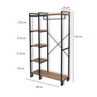 Cuier de perete, Puqa Design, Rex, 34x90x163 cm, PAL, Pin Atlantic / Negru