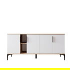 Consola, Qualex, Tarz, 180x79x40 cm, PAL, Stejar / Alb