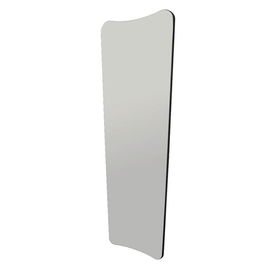 Oglinda Cheval, Siam, Vitros, 55x150x2.2 cm, MDF , Transparent/Negru