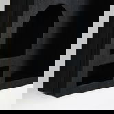 Raft de perete, Evila Originals, Cry004-S, 26x40x6 cm, Lemn masiv, Negru