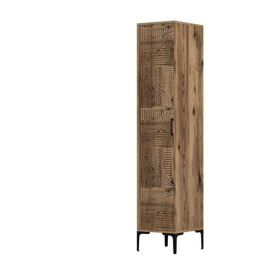 Dulap pentru haine, Hommy Craft, Kumsal P, 40x47.5x201.4 cm, PAL, Maro