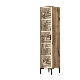 Dulap pentru haine, Hommy Craft, Kumsal P, 40x47.5x201.4 cm, PAL, Maro/Crem